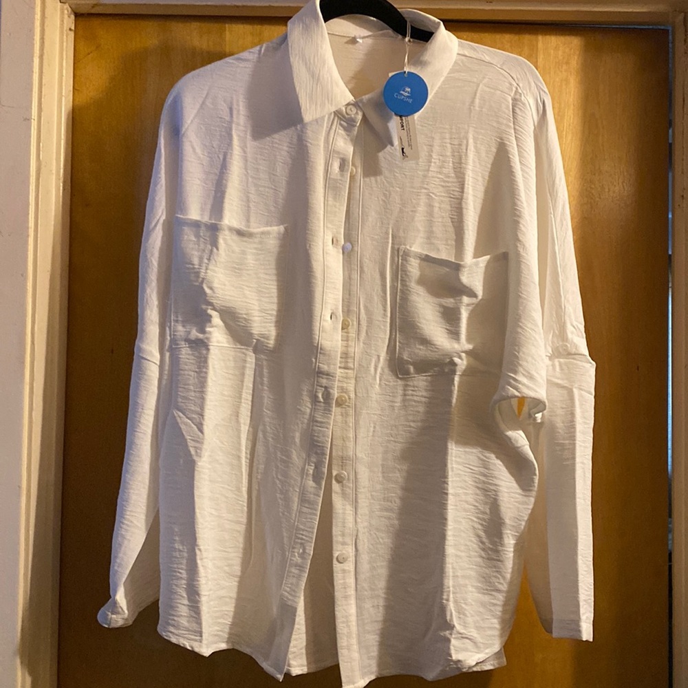 Cupshe White Button-down